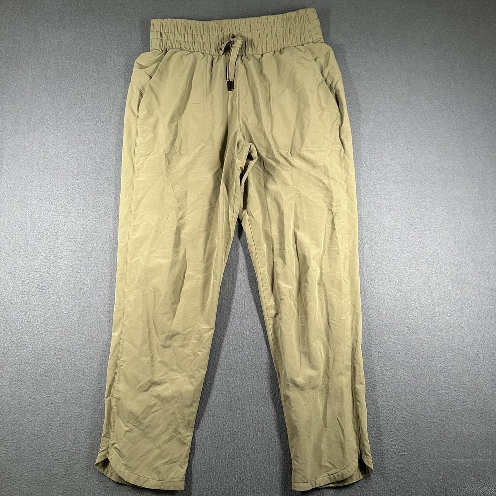 Spanx Out Of Office Pants Womens Medium Green Jogger Stretch Elastic Waist